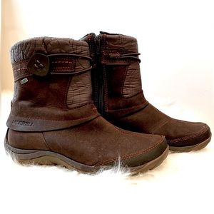 MERRELL ❄️THERMO KIRUNA❄️Mid Zip Select Grip Womans Winter Boots EUC WORN 2X